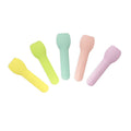 Vegware 3.5in / 90mm tutti frutti compostable paper ice cream spoon
