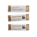 Vegware Fairtrade brown sugar sticks, compostable wrap