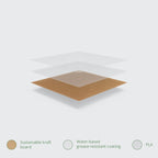 Vegware Bloomer sandwich kraft carton