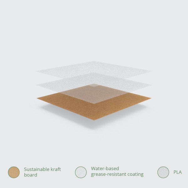 Vegware Bloomer sandwich kraft carton
